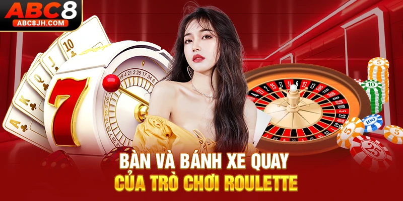 Bàn và bánh xe quay của trò chơi Roulette