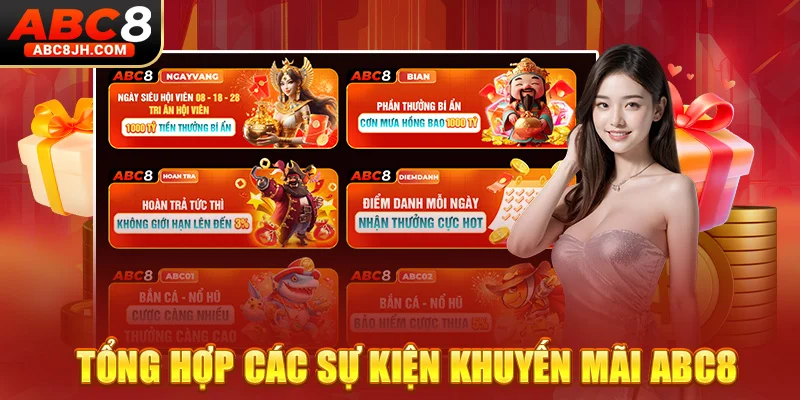 Tổng hợp các sự kiện khuyến mãi ABC8